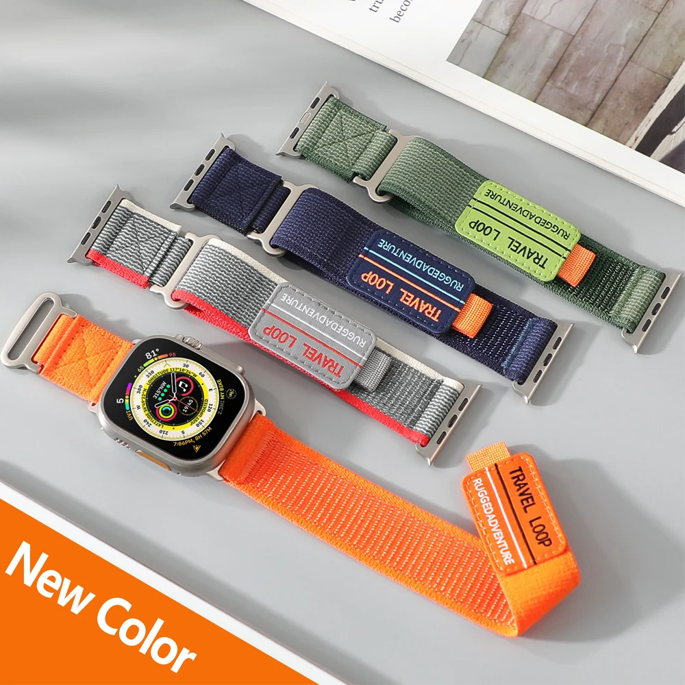 Trail loop strap for Apple watch ultra 2 bracelet 49mm 44mm 40mm 45mm 41mm 38mm 42mm Nylon Band iWatch series 9 8 se 7 6 5 4 3 
Trail loop strap for Apple watch ultra 2 bracelet 49mm 44mm 40mm 45mm 41mm 38mm 42mm Nylon Band iWatch series 9 8 se 7 6 5 4 3