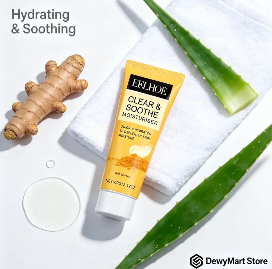EELHOE Clear & Soothe Moisturiser, Hydrating Face Cream with Turmeric, Non-Greasy
EELHOE Clear & Soothe Moisturiser, Hydrating Face Cream with Turmeric, Non-Greasy