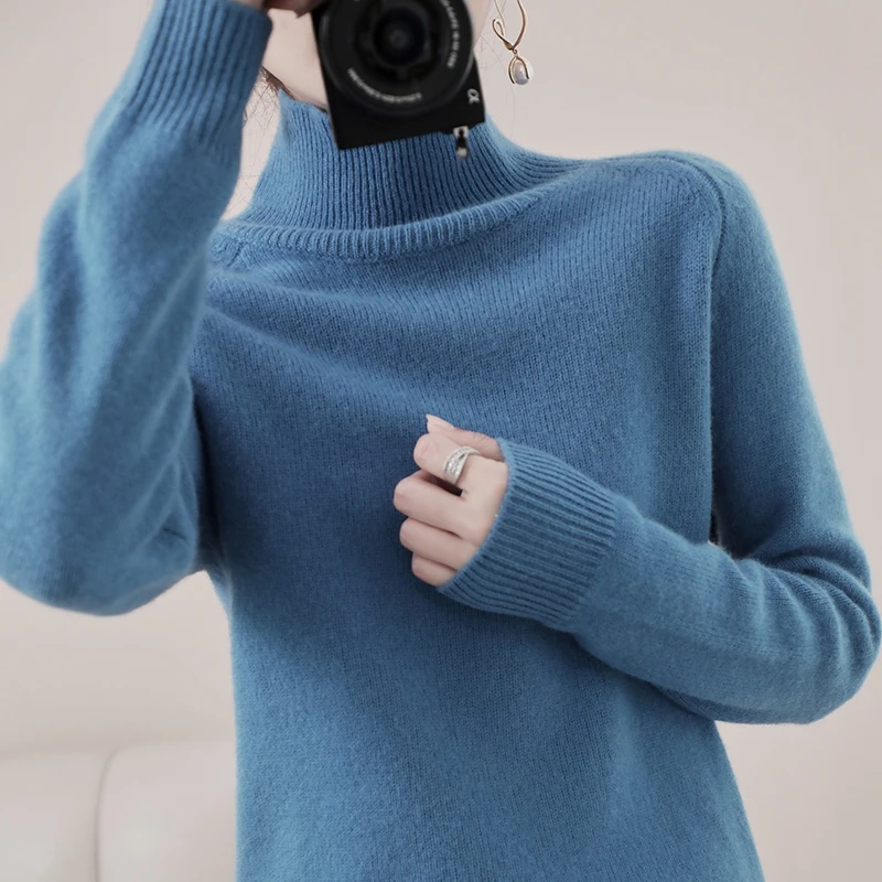 Turtleneck knitted sweater women winter turtleneck sweater knitting women long sleeves thick loose jumper
Turtleneck knitted sweater women winter turtleneck sweater knitting women long sleeves thick loose jumper