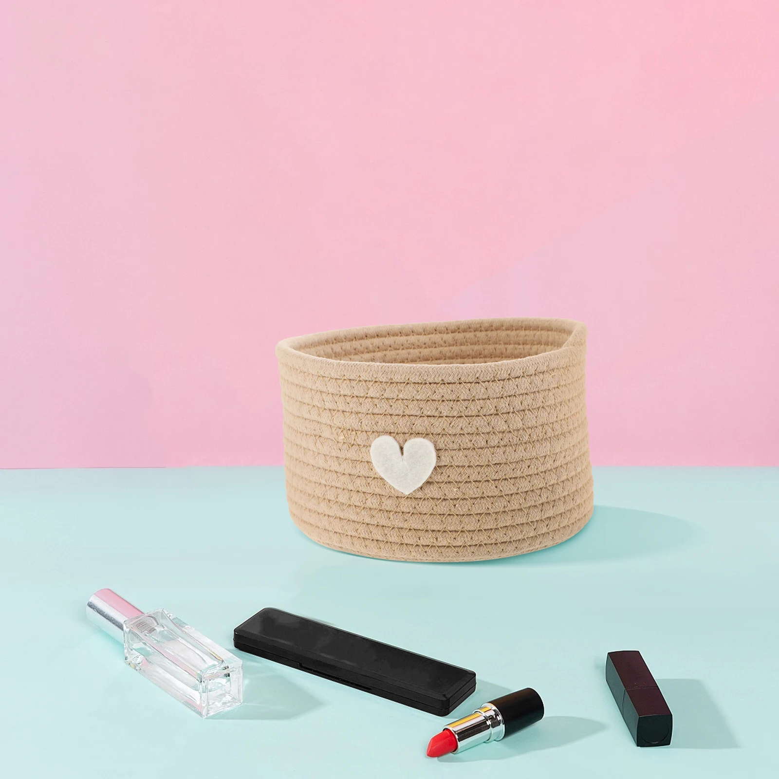 Cute Small Cotton Rope Woven Storage Basket Foldable Organizer For Nursery Kids Room Home Space Efficient Laundry Hamper
Cute Small Cotton Rope Woven Storage Basket Foldable Organizer For Nursery Kids Room Home Space Efficient Laundry Hamper