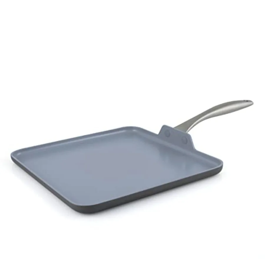 Lima Hard Anodized 11" Square Griddle Pan Ceramic Nonstick PFAS-Free Nontoxic Pots and Pans Oven and Broiler Safe Stainless Ste
Lima Hard Anodized 11" Square Griddle Pan Ceramic Nonstick PFAS-Free Nontoxic Pots and Pans Oven and Broiler Safe Stainless Ste