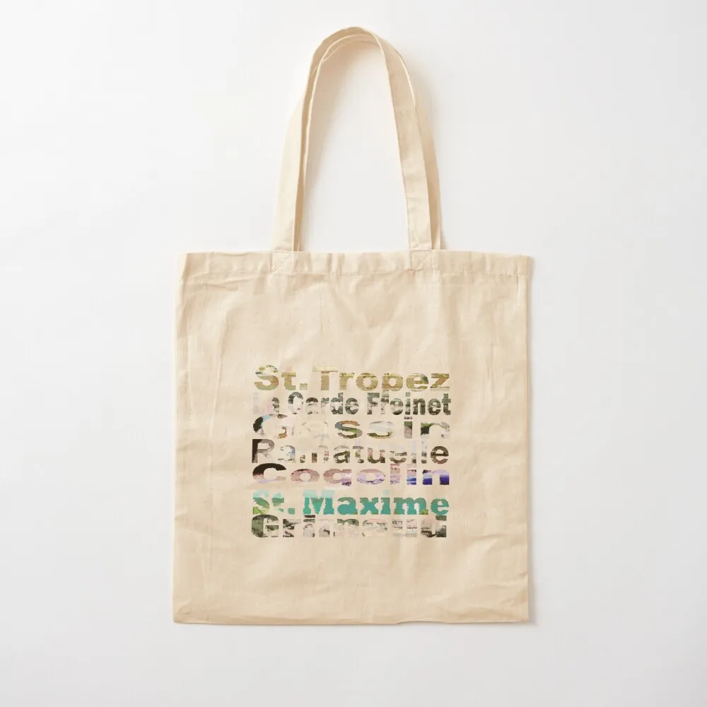 St. Tropez, Grimaud, Cogolin, La Garde Freinet, St. Maxime, Gassin, Ramatuelle Tote Bag Beach bag hand bag tote screen
St. Tropez, Grimaud, Cogolin, La Garde Freinet, St. Maxime, Gassin, Ramatuelle Tote Bag Beach bag hand bag tote screen
