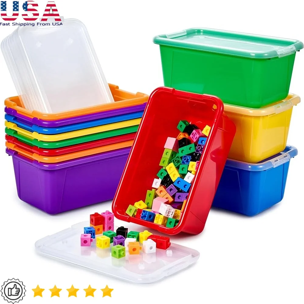 Multi-Functional Stackable Plastic Storage Bins with Lids 12 Pack Durable Organizers Toys Crafts Classroom Supplies
Multi-Functional Stackable Plastic Storage Bins with Lids 12 Pack Durable Organizers Toys Crafts Classroom Supplies