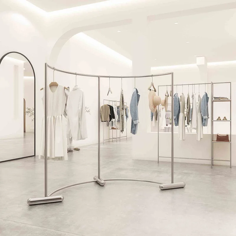 Customized. Clothing Store Display Stand Stainless Steel Floor Type Island Shelf Unisex Wear Children's Clothing St
Customized. Clothing Store Display Stand Stainless Steel Floor Type Island Shelf Unisex Wear Children's Clothing St
