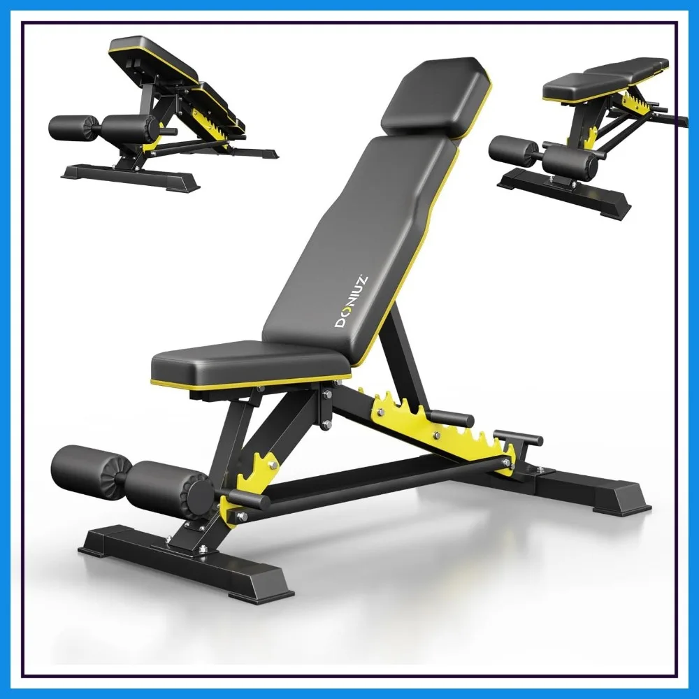 Heavy Duty Adjustable Weight Bench for Home Gym Strength Training, 1200LBS Capacity, Multi-Functional Roman Chair with Headrest
Heavy Duty Adjustable Weight Bench for Home Gym Strength Training, 1200LBS Capacity, Multi-Functional Roman Chair with Headrest