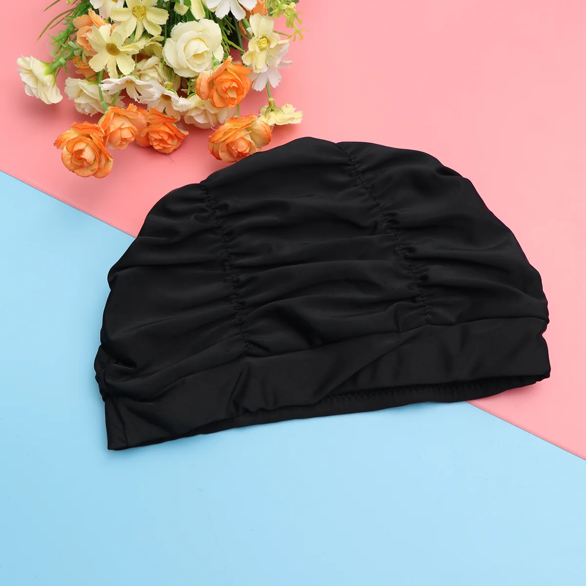 2PCS Women Swim Waterproof Pleated Swim Hat Swimming Ear Protector for Swimming (Black) women swim cap
2PCS Women Swim Waterproof Pleated Swim Hat Swimming Ear Protector for Swimming (Black) women swim cap