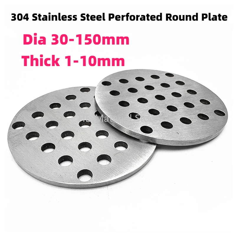 1Pcs Dia 30-150mm 304 Stainless Steel Perforated Round Plate Thick 1-10mm Water Filter Screen Plate Floor Drain Cover Sheet
1Pcs Dia 30-150mm 304 Stainless Steel Perforated Round Plate Thick 1-10mm Water Filter Screen Plate Floor Drain Cover Sheet