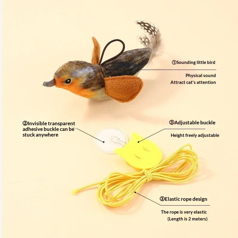 Pet Simulated Bird Cat Toy Interactive Toys Dog Sounding Birds Cat Supplies Cat Chew Bite Touch Activated Toys
Pet Simulated Bird Cat Toy Interactive Toys Dog Sounding Birds Cat Supplies Cat Chew Bite Touch Activated Toys