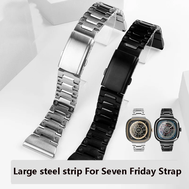 Watch Strap For Seven Friday Solid Fine Steel Watch With Q2Q3M1M2P2P3 Diesel Large Men's Watch Band 26mm 28mm
Watch Strap For Seven Friday Solid Fine Steel Watch With Q2Q3M1M2P2P3 Diesel Large Men's Watch Band 26mm 28mm