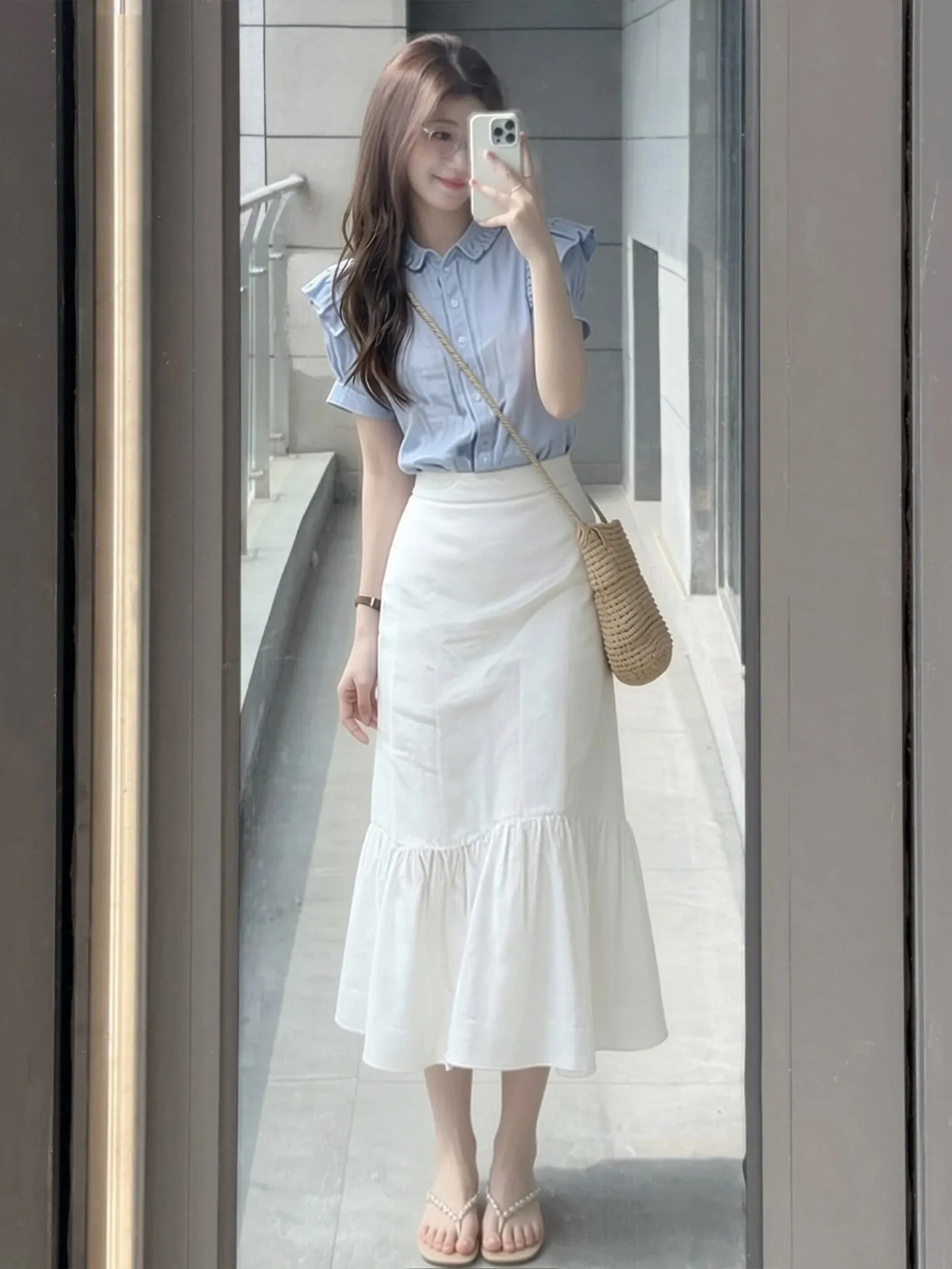 Summer Fashion Casual Shirt Bubble Sleeve High Waist Skirt Set Women's plus Size Clothing Elegant Maturity Trendy Outfit
Summer Fashion Casual Shirt Bubble Sleeve High Waist Skirt Set Women's plus Size Clothing Elegant Maturity Trendy Outfit