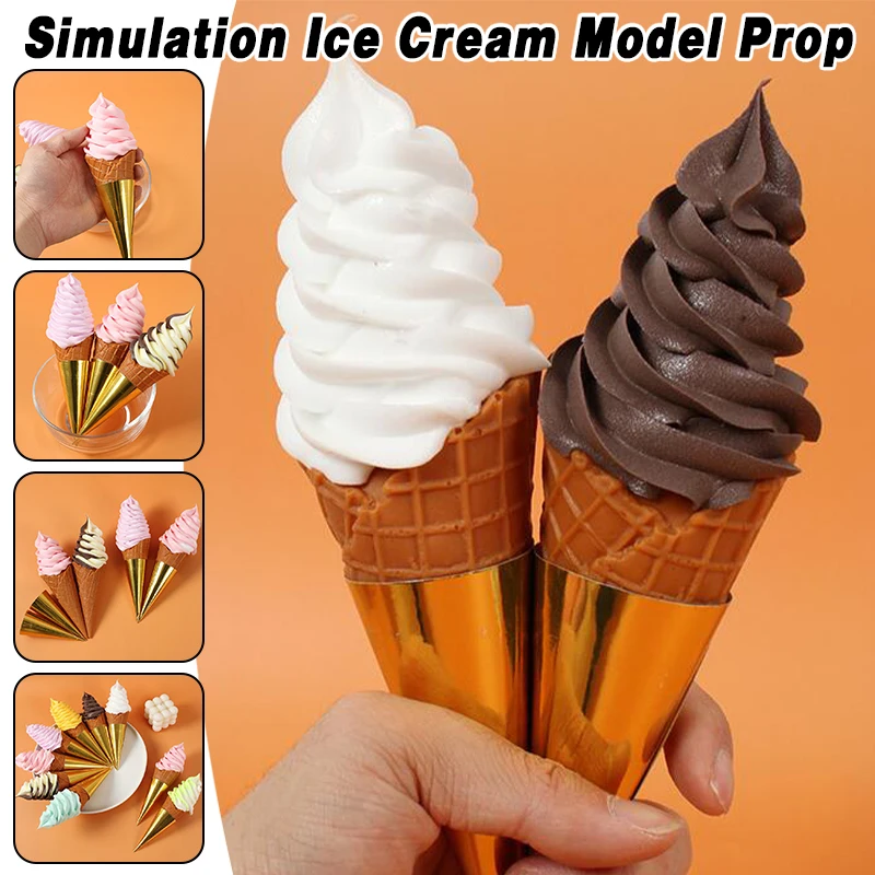 Plastic Simulation Food Model PVC 22cm Double Colors Mix Ice Cream Fake Cone Waffle Dessert Shop Mall Display Decor Photo Props
Plastic Simulation Food Model PVC 22cm Double Colors Mix Ice Cream Fake Cone Waffle Dessert Shop Mall Display Decor Photo Props