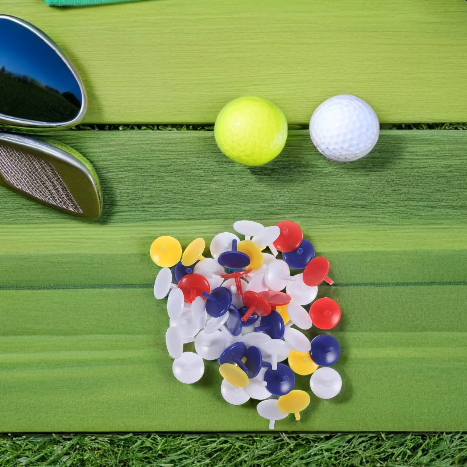 150Pcs 18Mm Vibrant Color Plastic Golf Ball Markers Circular Mini Positioning Dots for Tournament Practice Putting Course Floor
150Pcs 18Mm Vibrant Color Plastic Golf Ball Markers Circular Mini Positioning Dots for Tournament Practice Putting Course Floor