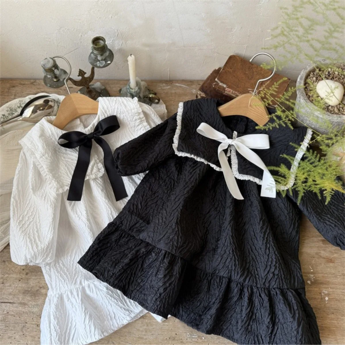 2025 Autumn New Baby Long Sleeve Dress Cotton Girls Cute Bow Large Lapel Dress Solid Infant Toddler Princess Dress Baby Clothes
2025 Autumn New Baby Long Sleeve Dress Cotton Girls Cute Bow Large Lapel Dress Solid Infant Toddler Princess Dress Baby Clothes