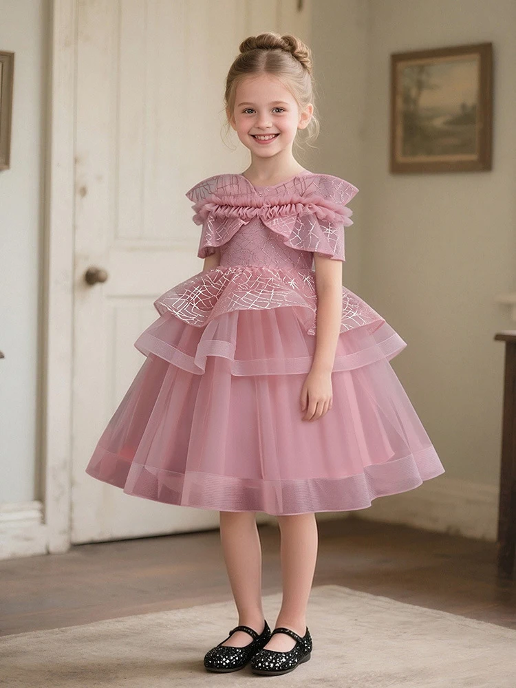 New children's wedding dress, lace princess dress for young girls, host performance dress for girls
New children's wedding dress, lace princess dress for young girls, host performance dress for girls
