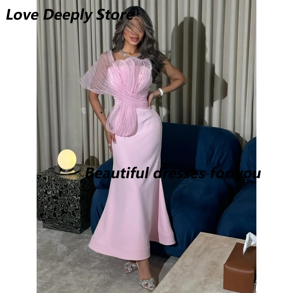 Luxury Formal Party Dresses for Women Beading Off The Shoulder Mermaid Evening Gown Ankle Length Pink Prom Dress 2025 Customized
Luxury Formal Party Dresses for Women Beading Off The Shoulder Mermaid Evening Gown Ankle Length Pink Prom Dress 2025 Customized