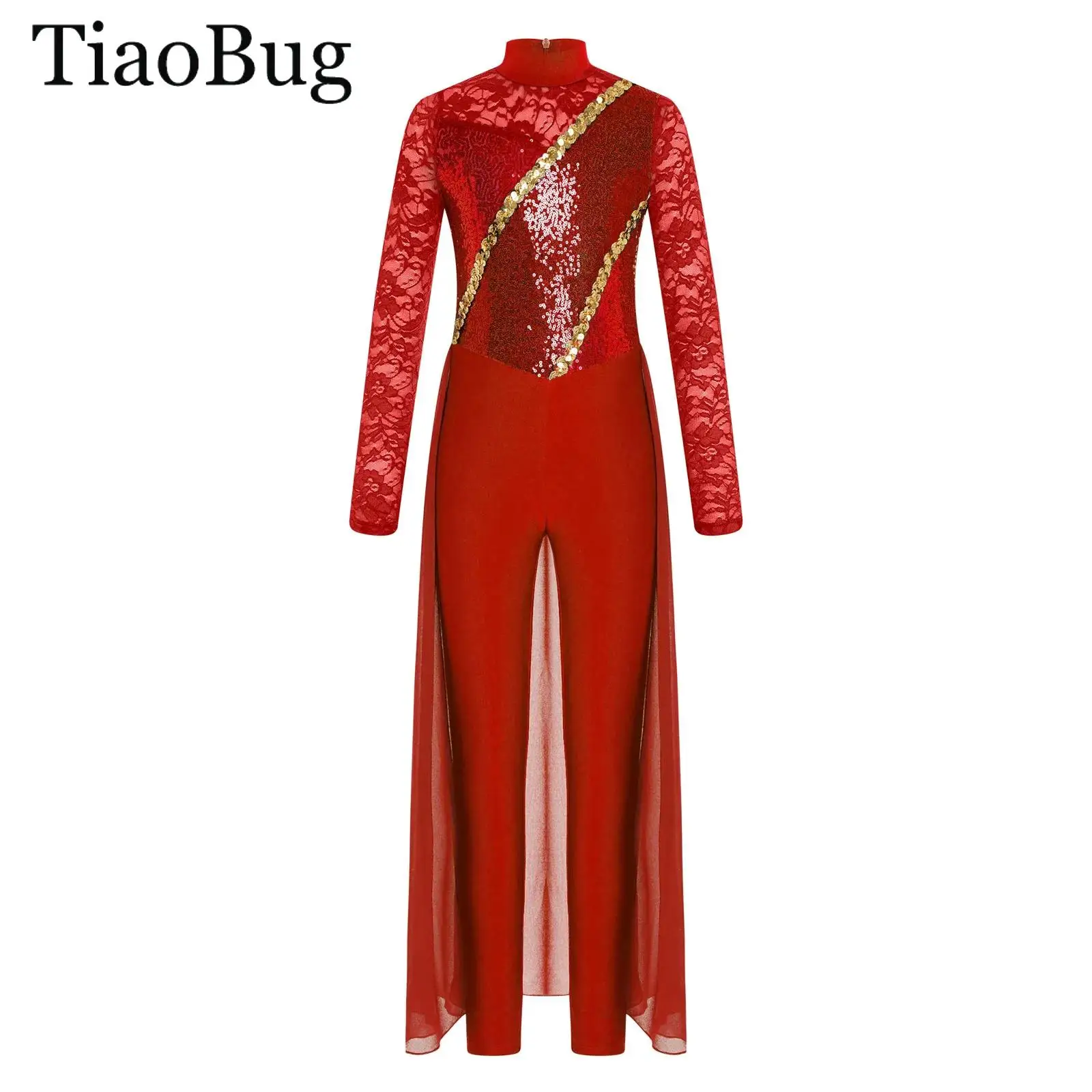 Girls Gymnastics Figure Skating Jumpsuit Sheer Floral Lace Leotard Dress Long Sleeve Sequin Chiffon Skirted Tank Unitard Rompers
Girls Gymnastics Figure Skating Jumpsuit Sheer Floral Lace Leotard Dress Long Sleeve Sequin Chiffon Skirted Tank Unitard Rompers