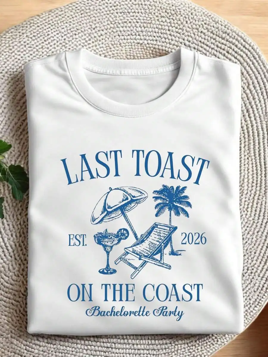 Last Toast On The Coast Bachelorette Party Tee Est 2026
Last Toast On The Coast Bachelorette Party Tee Est 2026