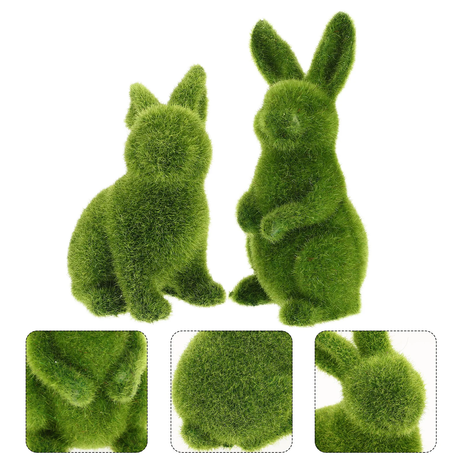2Pcs Garden Bunny Statue Realistic Green Resin Outdoor Decor Faux Moss Covered Animal Ornament Patio Lawn Balcony Yard
2Pcs Garden Bunny Statue Realistic Green Resin Outdoor Decor Faux Moss Covered Animal Ornament Patio Lawn Balcony Yard