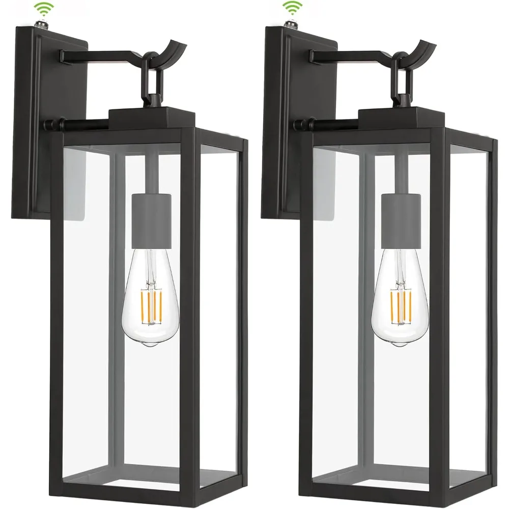 Large Size Dusk to Dawn Outdoor Wall Lanterns, 18 Inch Outdoor Wall Light Fixtures, Matte Black Porch Lights
Large Size Dusk to Dawn Outdoor Wall Lanterns, 18 Inch Outdoor Wall Light Fixtures, Matte Black Porch Lights