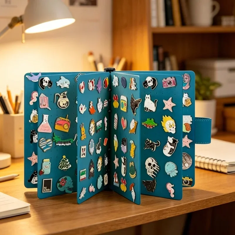 Felt Pin Display Book Organizer For Brooches Badges Charms Collectible Metal Pins Souvenir Storage Album With Protective Pages
Felt Pin Display Book Organizer For Brooches Badges Charms Collectible Metal Pins Souvenir Storage Album With Protective Pages