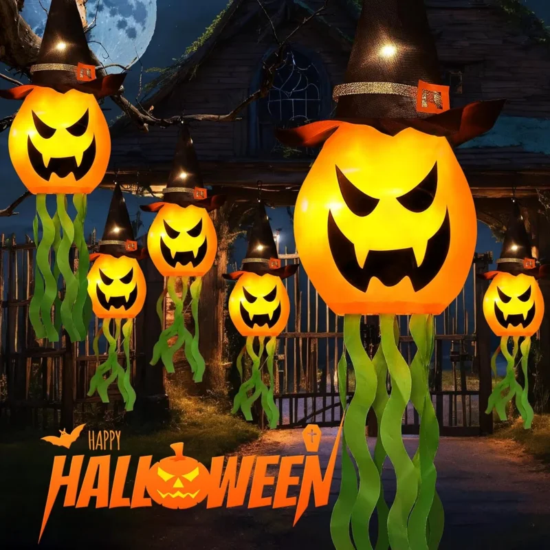 LUSQI 5Pcs Scary Halloween Pumpkin Decoratio Indoor/Outdoor Hanging Fairy Lights for Home Garden Party Tree
LUSQI 5Pcs Scary Halloween Pumpkin Decoratio Indoor/Outdoor Hanging Fairy Lights for Home Garden Party Tree