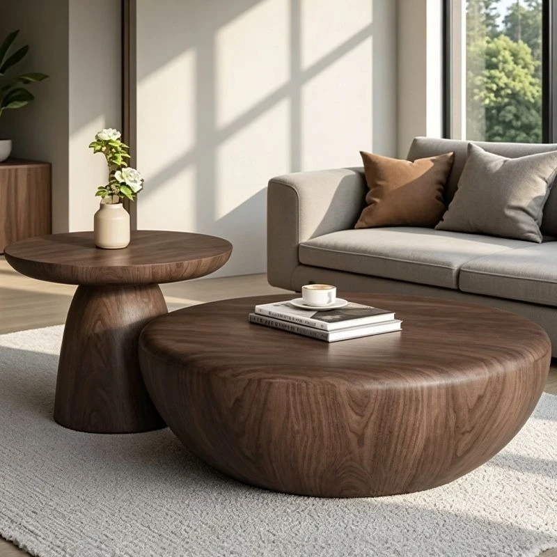 Round coffee table, simple living room home minimalist coffee table combination
Round coffee table, simple living room home minimalist coffee table combination