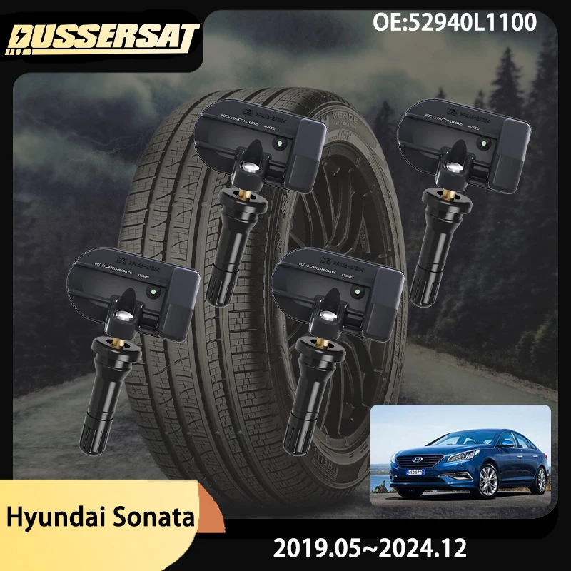 4Pcs Tire Pressure Sensor TPMS 433MHz OE 52940L1100 for Hyundai Sonata 2019-2024 Hyundai Santa Fe Sport Tucson Veloster TPMS
4Pcs Tire Pressure Sensor TPMS 433MHz OE 52940L1100 for Hyundai Sonata 2019-2024 Hyundai Santa Fe Sport Tucson Veloster TPMS