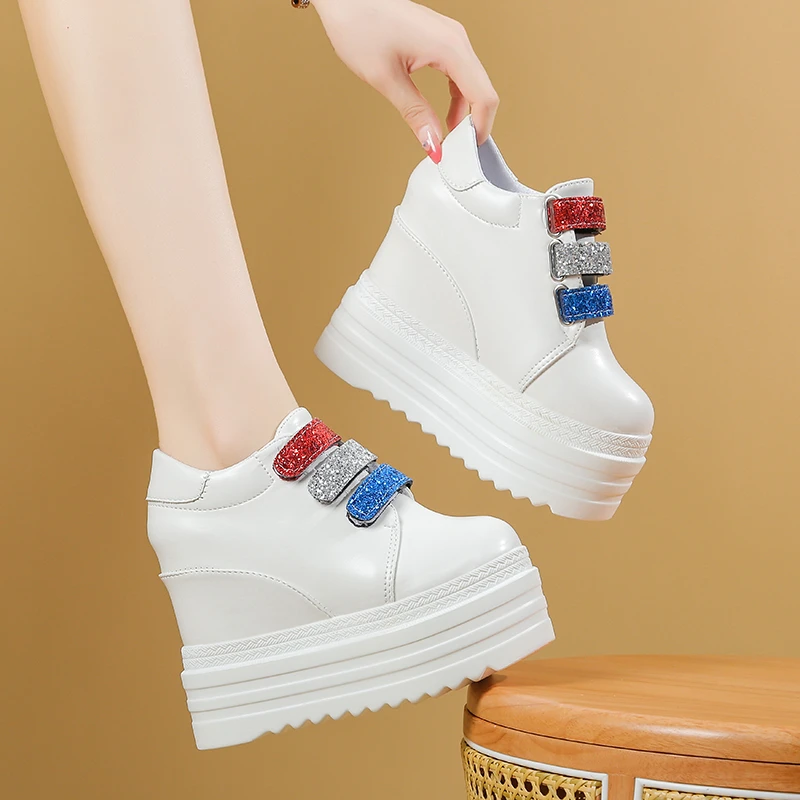 Women Ankle Boots 2025 Autumn Leather Shoes Woman Platform Height Increased Sneakers Thick Sole Wedges Boots Zapatos De Muje
Women Ankle Boots 2025 Autumn Leather Shoes Woman Platform Height Increased Sneakers Thick Sole Wedges Boots Zapatos De Muje