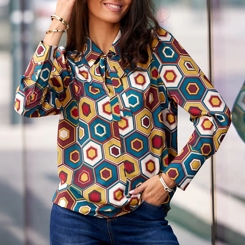 Vintage Print Blouse Shirt Women Fashion Turn Dwon Collar Long Sleeve Button Shirts For Women Spring Autumn Blouses Tops
Vintage Print Blouse Shirt Women Fashion Turn Dwon Collar Long Sleeve Button Shirts For Women Spring Autumn Blouses Tops