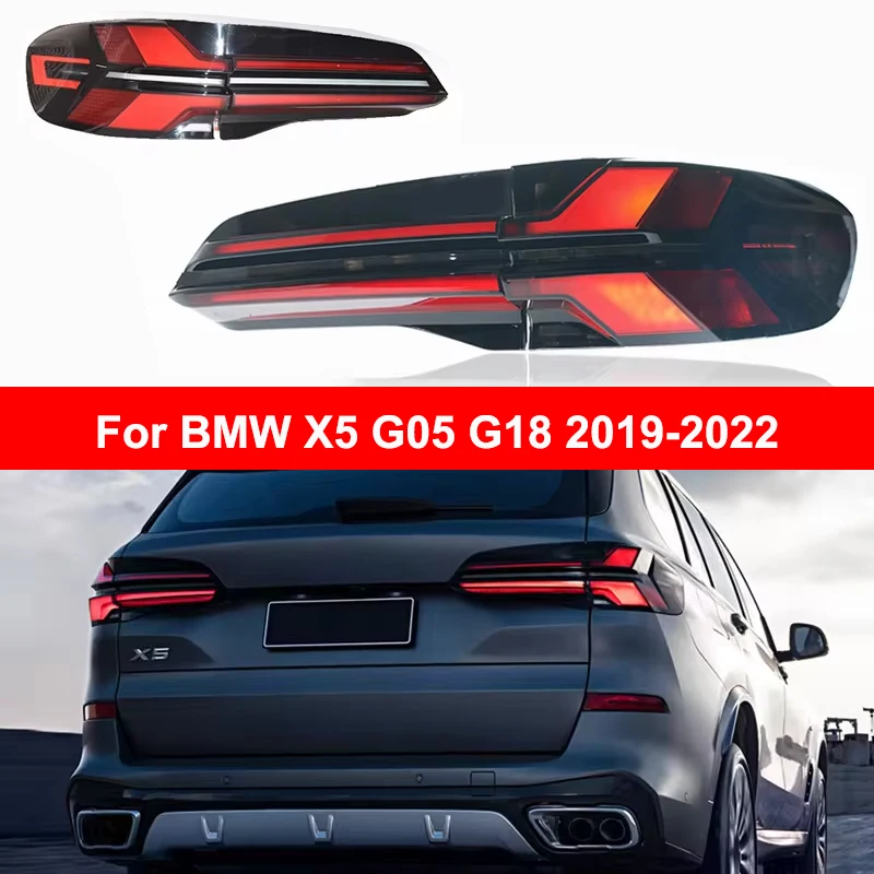 Автомобильные задние фонари в сборе для BMW X5 G05 G18 2019-2022 LCI, светодиодный задний фонарь, динамический указатель поворота, задний фонарь
Автомобильные задние фонари в сборе для BMW X5 G05 G18 2019-2022 LCI, светодиодный задний фонарь, динамический указатель поворота, задний фонарь