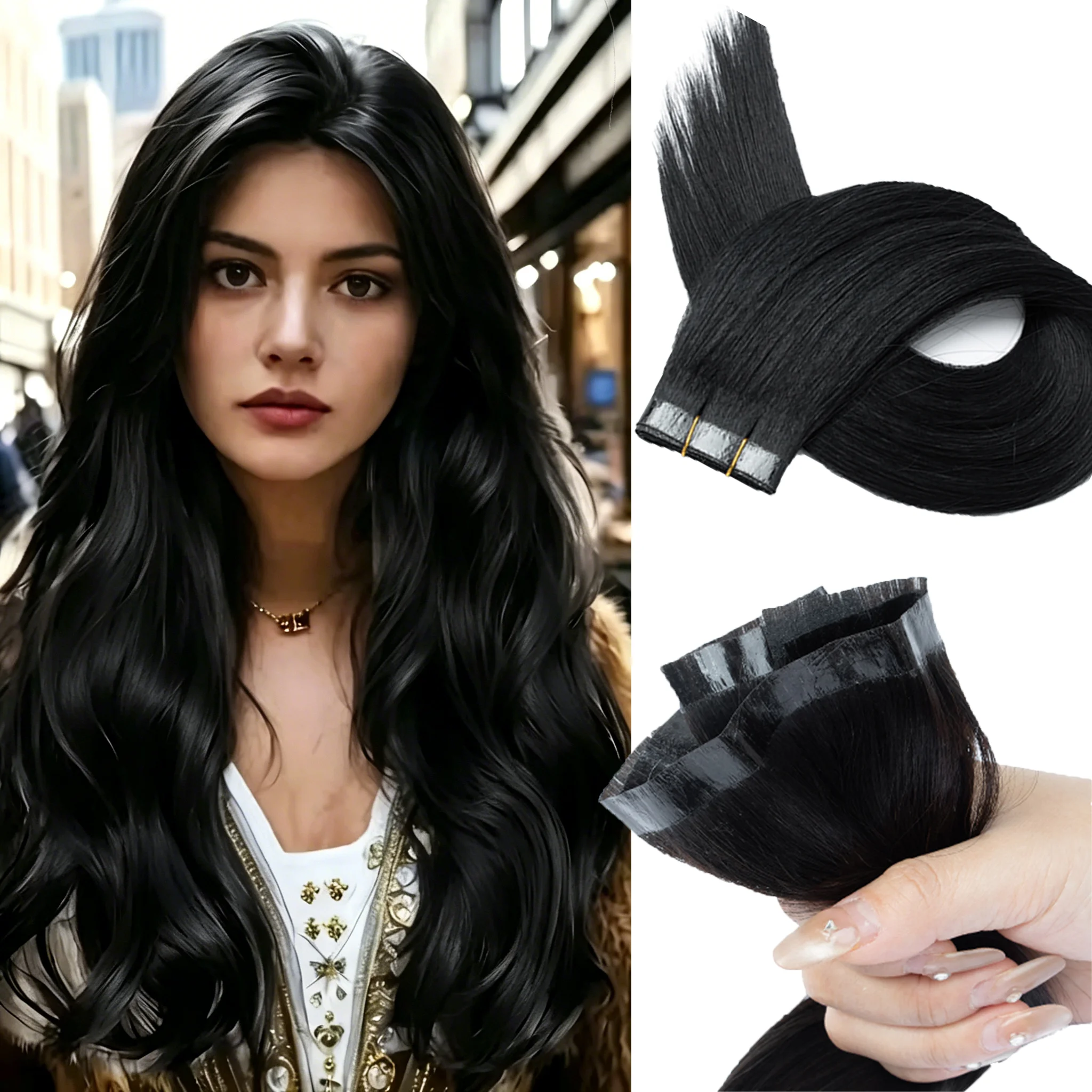 Human Hair Extensions PU Twin Tab Pull Through Hole Weft Invisible Caucasian Hairline Blends Straight Hair Adds Volume Length
Human Hair Extensions PU Twin Tab Pull Through Hole Weft Invisible Caucasian Hairline Blends Straight Hair Adds Volume Length