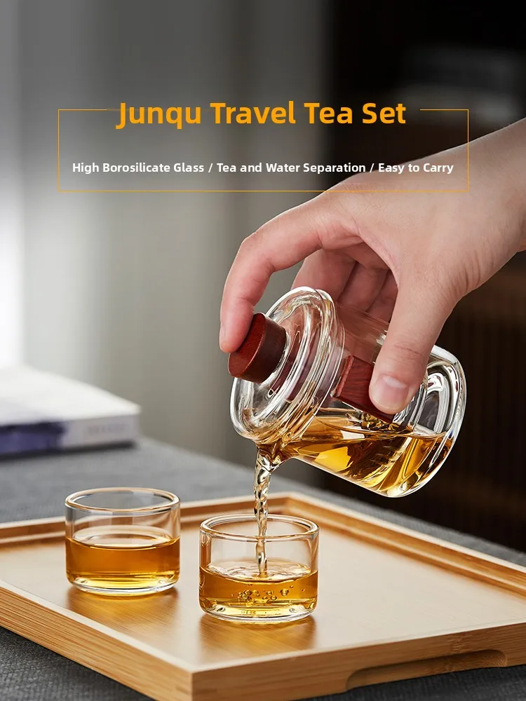 Portable Travel Tea Set Glass Outdoor One Pot Two Cups Brewing Kettle Handy Bag Kit Quick Guest Cup by Mesni
Portable Travel Tea Set Glass Outdoor One Pot Two Cups Brewing Kettle Handy Bag Kit Quick Guest Cup by Mesni