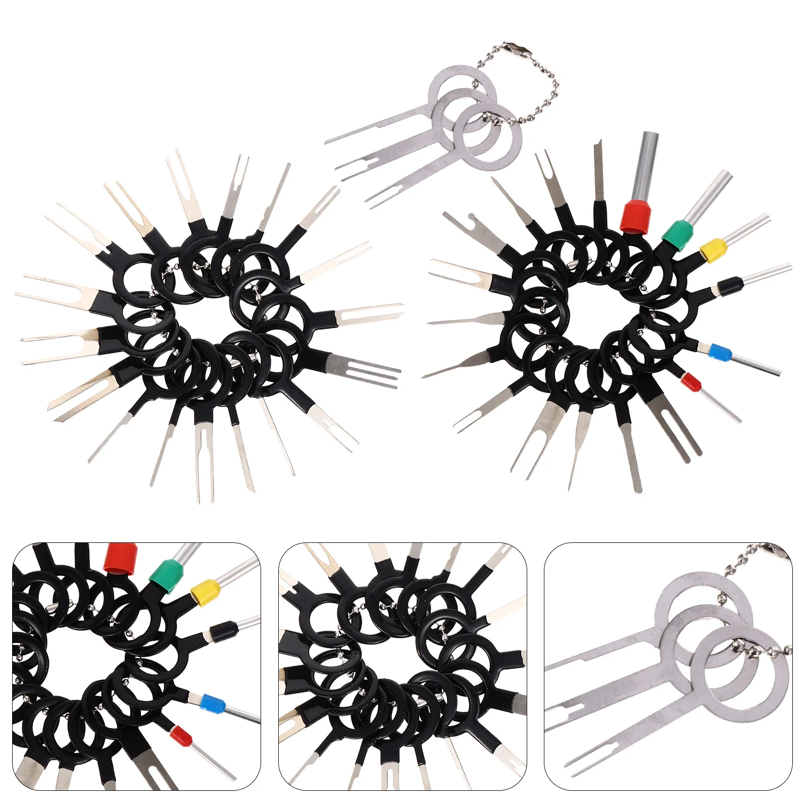 60Pcs Pin Removal Tool Kit Terminal Extractor Durable Flexible Auto Connector Repair Tools for Car Wiring Harness Accessories
60Pcs Pin Removal Tool Kit Terminal Extractor Durable Flexible Auto Connector Repair Tools for Car Wiring Harness Accessories