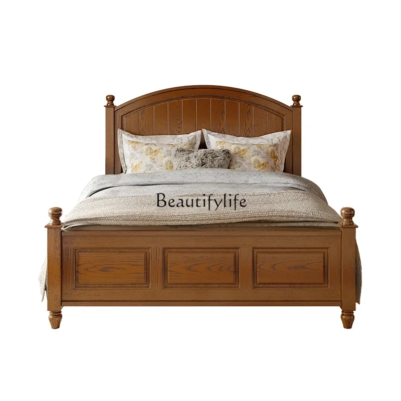 ls 18American Style Solid Wood Double Bed 1.5m Small American Style Furniture
ls 18American Style Solid Wood Double Bed 1.5m Small American Style Furniture