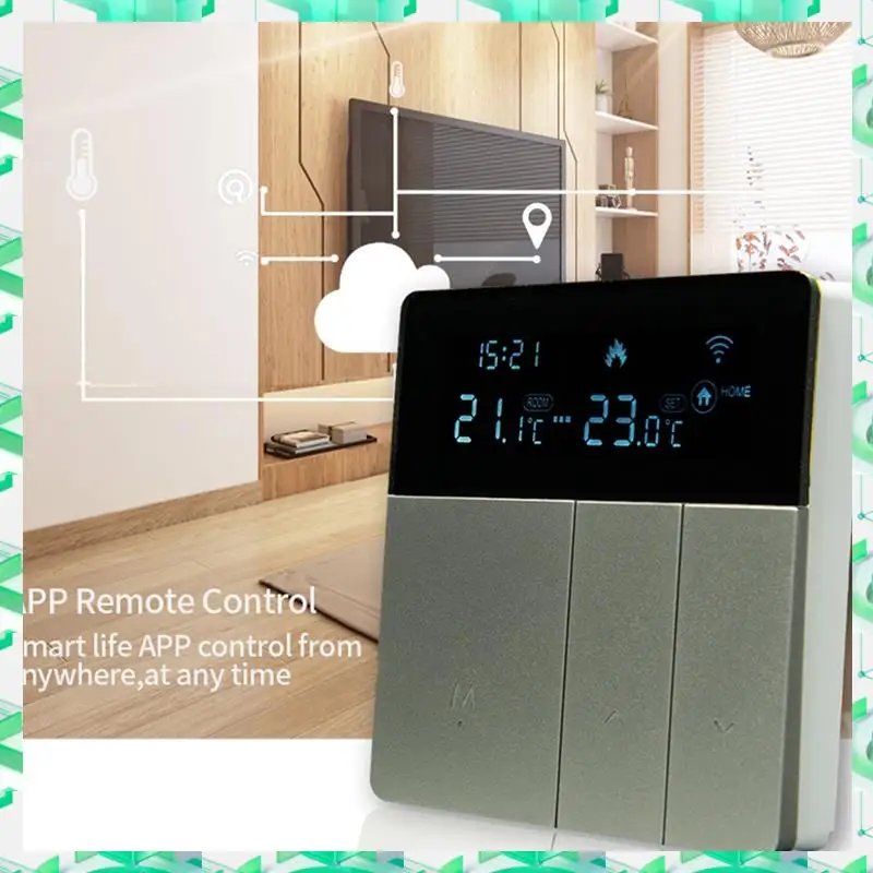 Tuya Wifi Thermostat Water/Electric Floor Heating Water Gas Boiler Smart Temperature Voice Remote Control 16A Easy To Use
Tuya Wifi Thermostat Water/Electric Floor Heating Water Gas Boiler Smart Temperature Voice Remote Control 16A Easy To Use