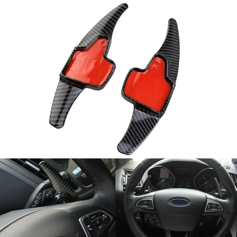 ABS Carbon Fiber Steering Wheel Shift Paddle Shifter Extension Shape For Ford Focus Kuga Ecosport Interior Accessories
ABS Carbon Fiber Steering Wheel Shift Paddle Shifter Extension Shape For Ford Focus Kuga Ecosport Interior Accessories