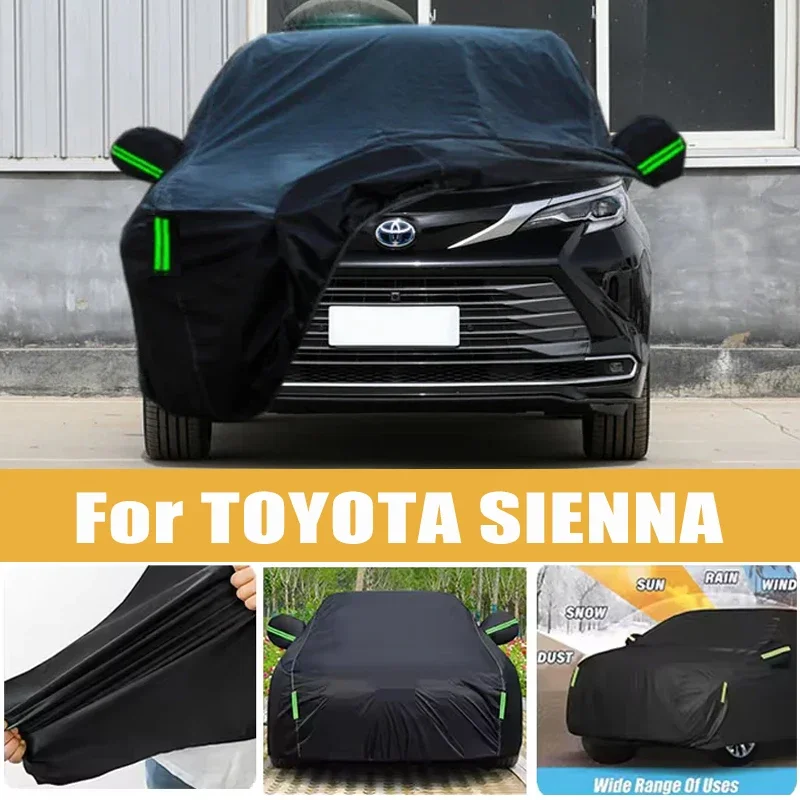 For TOYOTA SIENNA Full Car Cover Four Seasons Outdoor Sun Anti UV Rain Snow Dust Protection Oxford Cloth Accessories
For TOYOTA SIENNA Full Car Cover Four Seasons Outdoor Sun Anti UV Rain Snow Dust Protection Oxford Cloth Accessories