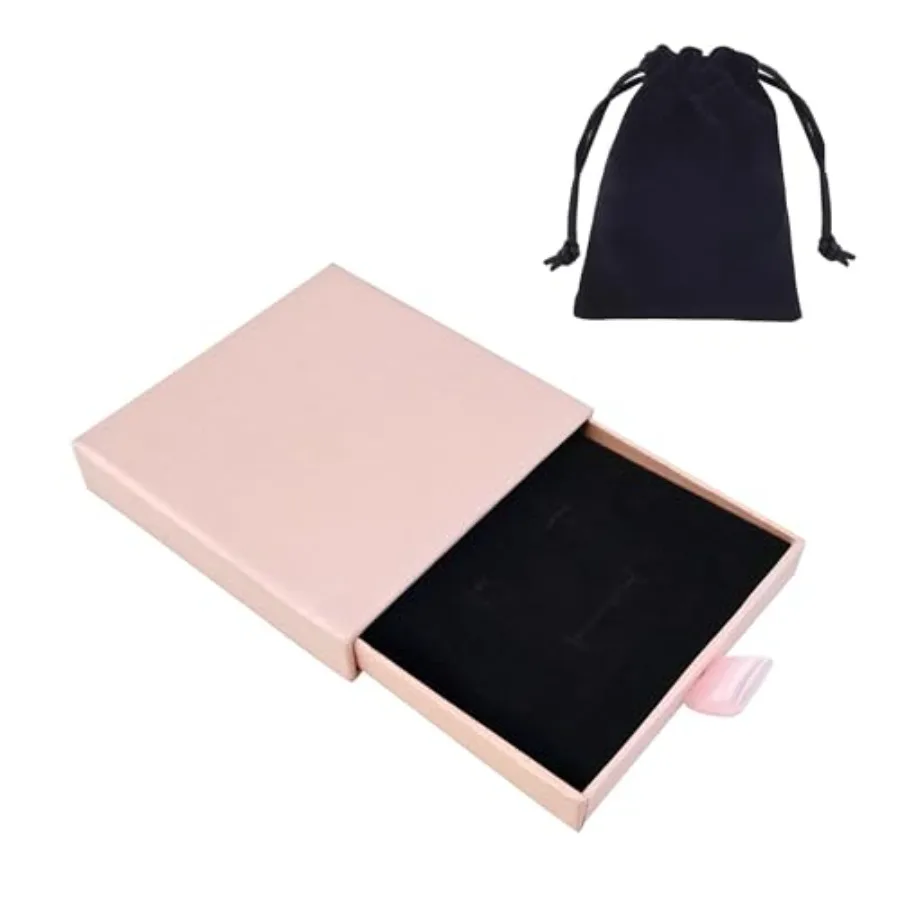 Small Jewelry Gift Box and Velvet Bag, Necklace Bracelet Earring Cardboard Organizer Square Jewellery Gift Box Pendent Storage
Small Jewelry Gift Box and Velvet Bag, Necklace Bracelet Earring Cardboard Organizer Square Jewellery Gift Box Pendent Storage