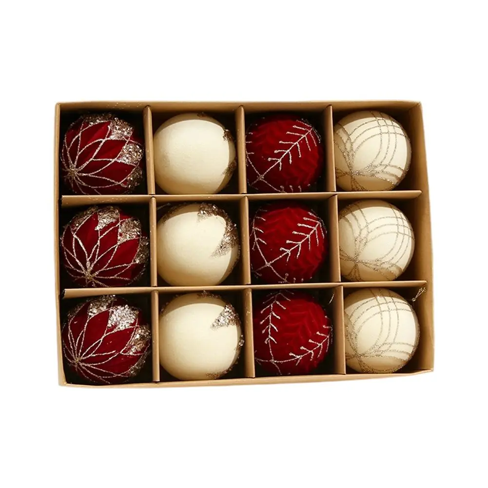 Holiday Tree Decorations Flocked Balls Decor Christmas Celebrations Brown white Complete Set Of Ornaments Cohesive Elegant Look
Holiday Tree Decorations Flocked Balls Decor Christmas Celebrations Brown white Complete Set Of Ornaments Cohesive Elegant Look