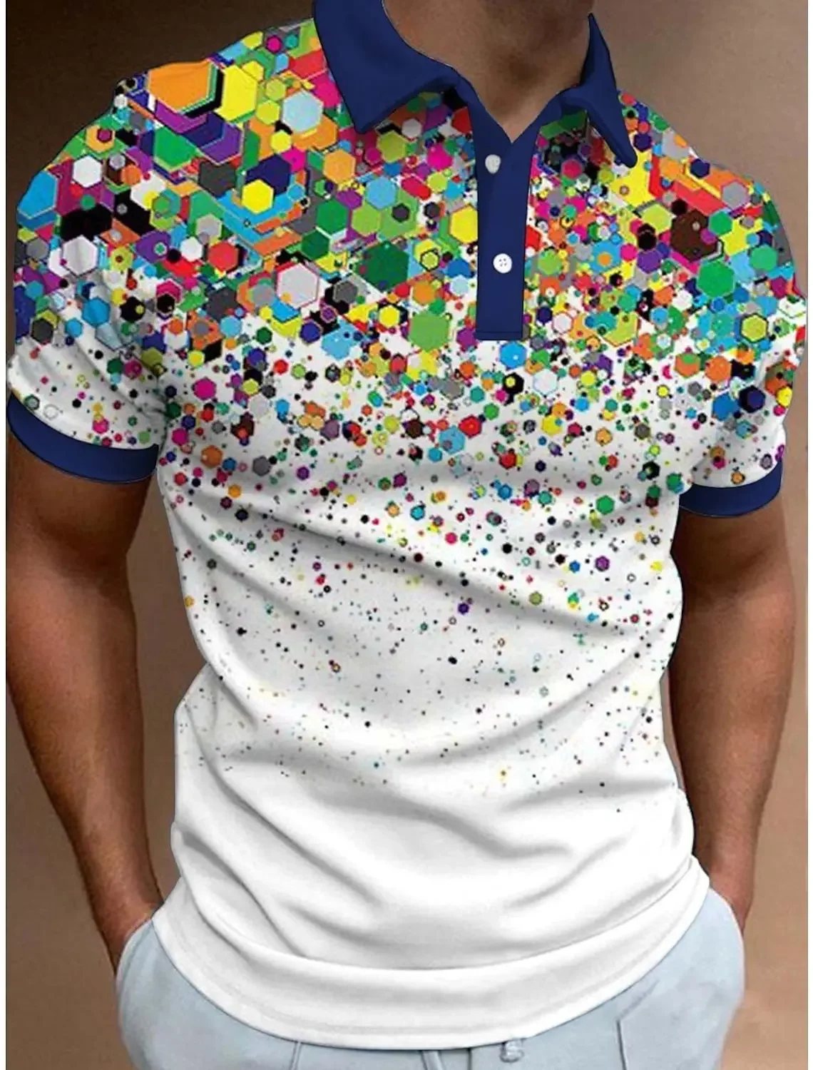 Men's Polo Shirt Golf Shirt Optical Illusion Graphic Print Geometry TurndownOutdoor Street Short Sleeves Button-Down Print Polos
Men's Polo Shirt Golf Shirt Optical Illusion Graphic Print Geometry TurndownOutdoor Street Short Sleeves Button-Down Print Polos