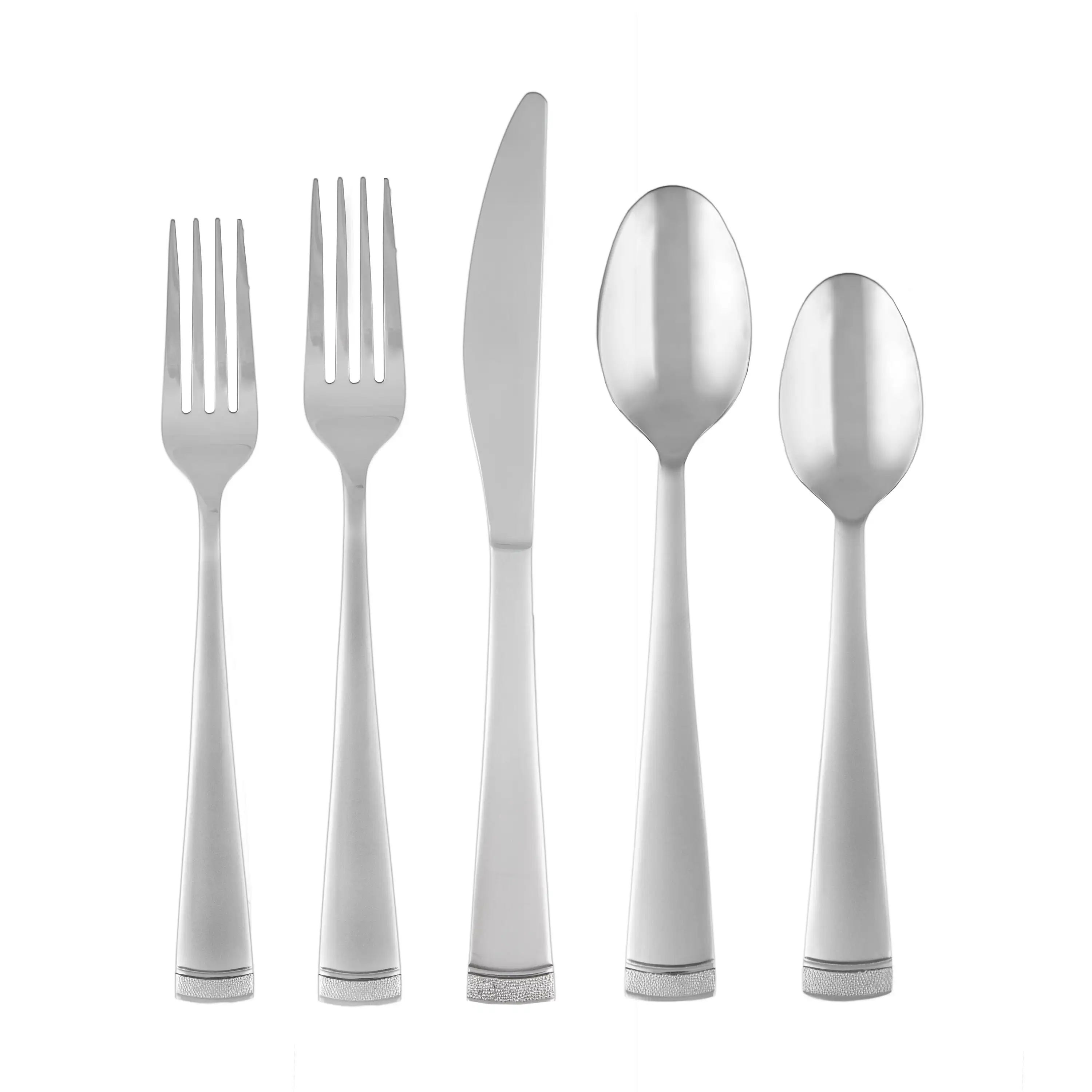 Cambridge Gratitude Sand 45-Piece Stainless Steel Flatware Set Chrome Buffet Service for 8
Cambridge Gratitude Sand 45-Piece Stainless Steel Flatware Set Chrome Buffet Service for 8