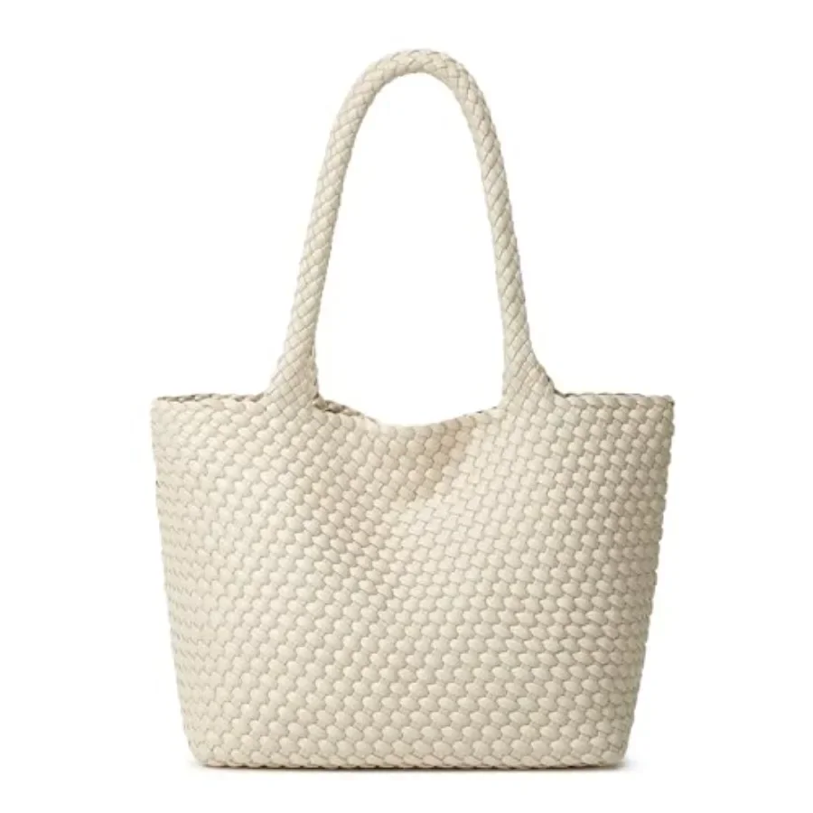 BOYATU Woven Tote Bag for Women: Vegan Leather Purse with 1 Zipper Clutch - Handwoven Tote for Travel Vacation Beach Weekend
BOYATU Woven Tote Bag for Women: Vegan Leather Purse with 1 Zipper Clutch - Handwoven Tote for Travel Vacation Beach Weekend