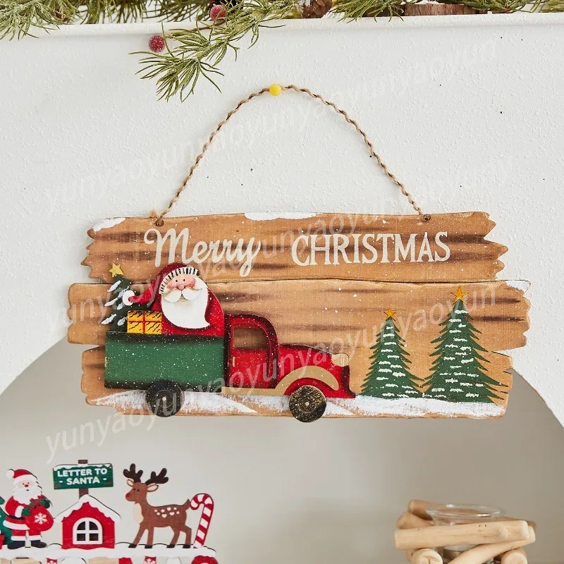 Christmas Door Hanger with Wooden Welcome Sign Vintage Santa Snowman Decoration Holiday Decor
Christmas Door Hanger with Wooden Welcome Sign Vintage Santa Snowman Decoration Holiday Decor