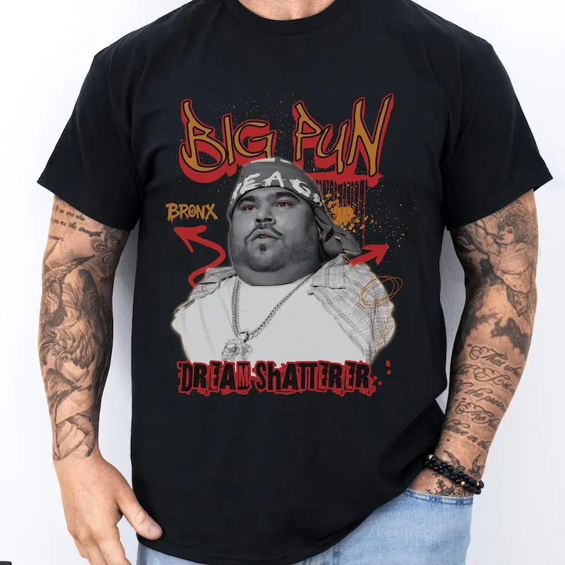 Big Pun T-Shirt Graphic Tee Bronx Hip Hop Legend 90's Rap Streetwear East Coast Rap Cool
Big Pun T-Shirt Graphic Tee Bronx Hip Hop Legend 90's Rap Streetwear East Coast Rap Cool