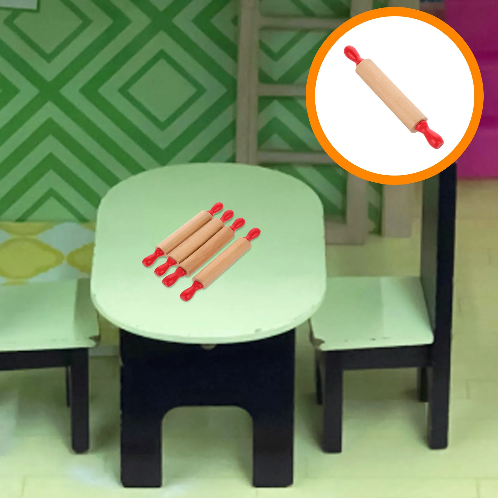 4Pcs Kids Rolling Pin for Baking Dough Clay Fondant Non Stick Wooden Roller Pin Small Size Children Kitchen Learning Cooking
4Pcs Kids Rolling Pin for Baking Dough Clay Fondant Non Stick Wooden Roller Pin Small Size Children Kitchen Learning Cooking