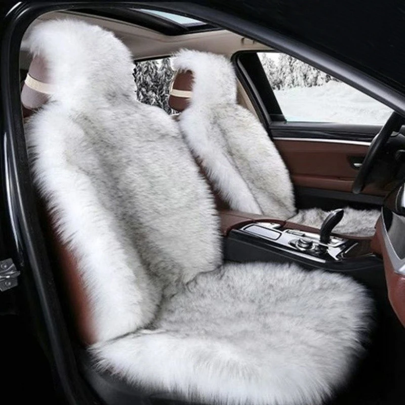 Winter Car Seat Cushion - Plush Faux Cover, Soft Foam Filled Warm Anti-Slip Driver/Passenger Seat Pad for Sedan, Truck, SUV
Winter Car Seat Cushion - Plush Faux Cover, Soft Foam Filled Warm Anti-Slip Driver/Passenger Seat Pad for Sedan, Truck, SUV