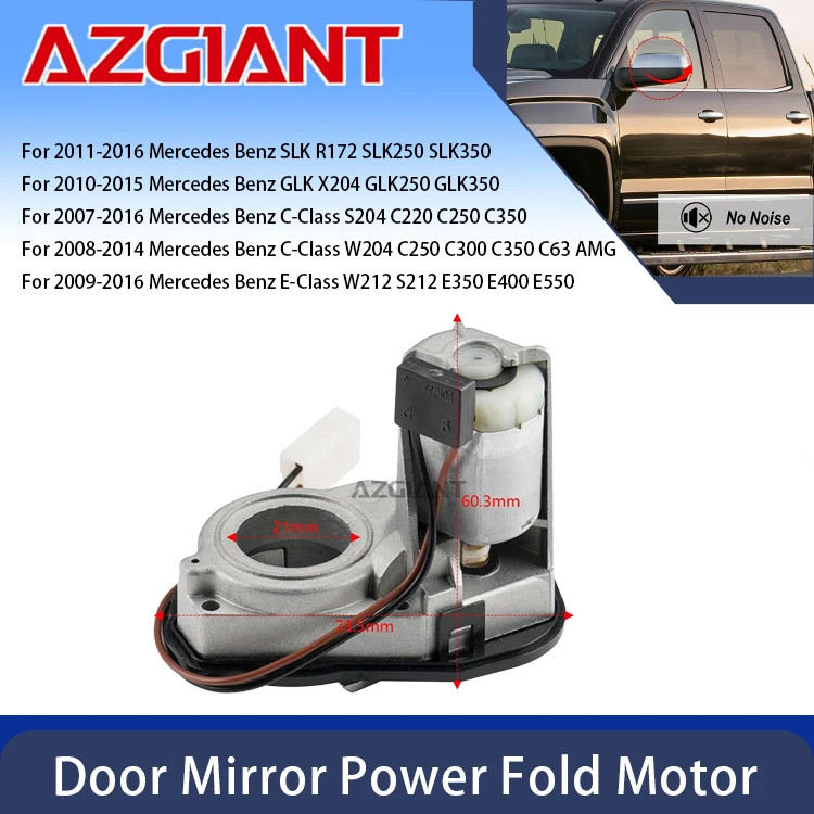 AZGIANT Car Rearview Mirror Fold Motor Assembly For Mercedes Benz SLK/GLK C/E-Class Left/Right Side Car Mirror Accessories
AZGIANT Car Rearview Mirror Fold Motor Assembly For Mercedes Benz SLK/GLK C/E-Class Left/Right Side Car Mirror Accessories