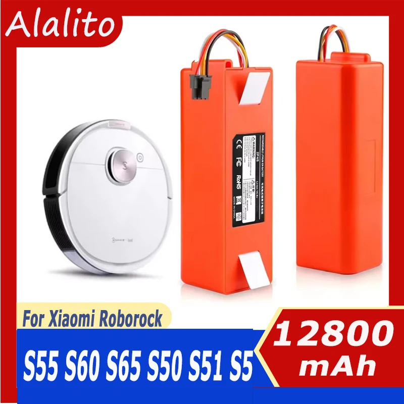 Vacuum Cleaner Battery Replacement for Xiaomi Roborock S50 S51 S55 T60 E352-00 S502-00 C10 E20 E35 14.4V 5.2AH SC Batteries
Vacuum Cleaner Battery Replacement for Xiaomi Roborock S50 S51 S55 T60 E352-00 S502-00 C10 E20 E35 14.4V 5.2AH SC Batteries