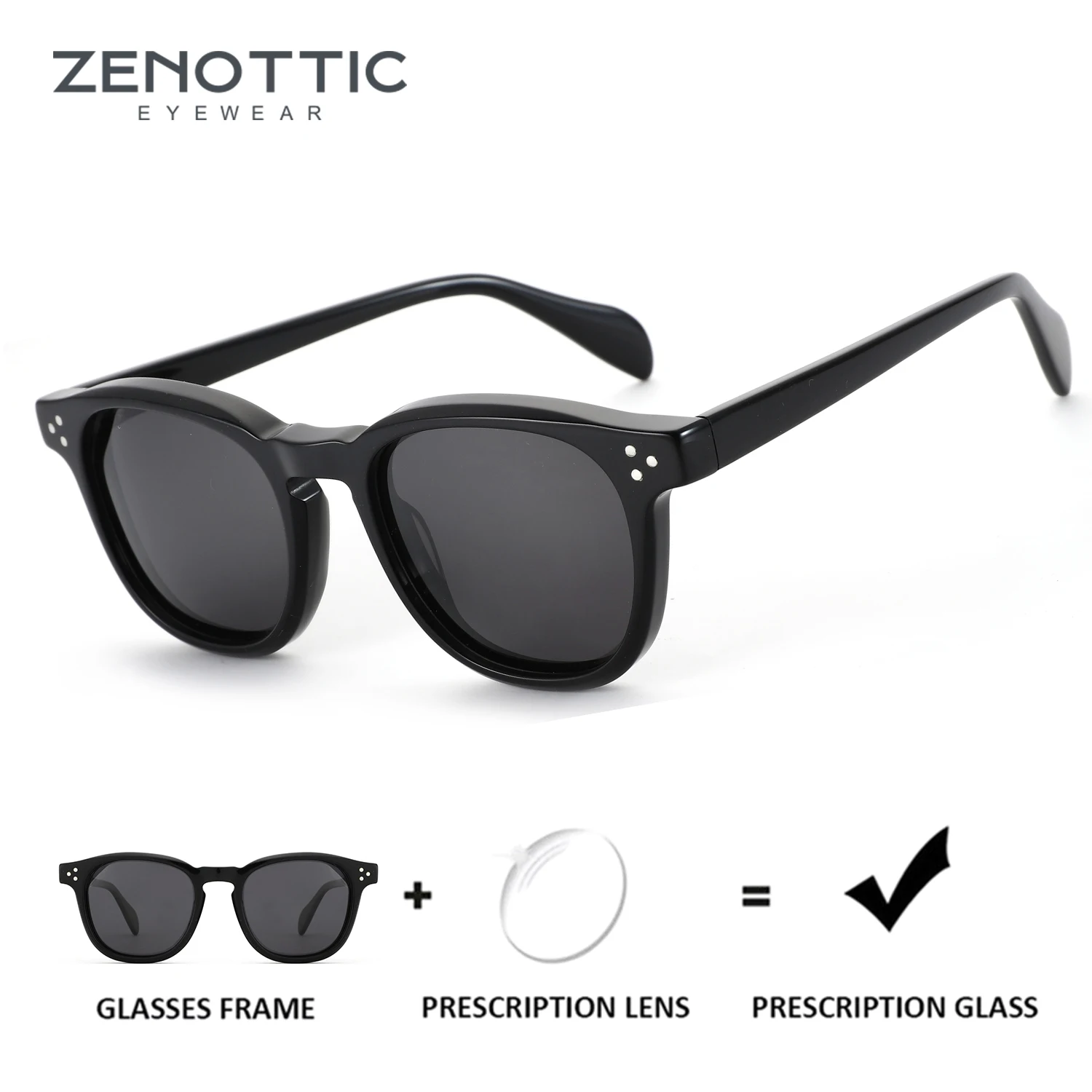 ZENOTTIC M Size Fashion Acetate Square Sunglasses Prescription Women Men Uv400 Protection Polarized Myopia Optical Sun Glasses
ZENOTTIC M Size Fashion Acetate Square Sunglasses Prescription Women Men Uv400 Protection Polarized Myopia Optical Sun Glasses
