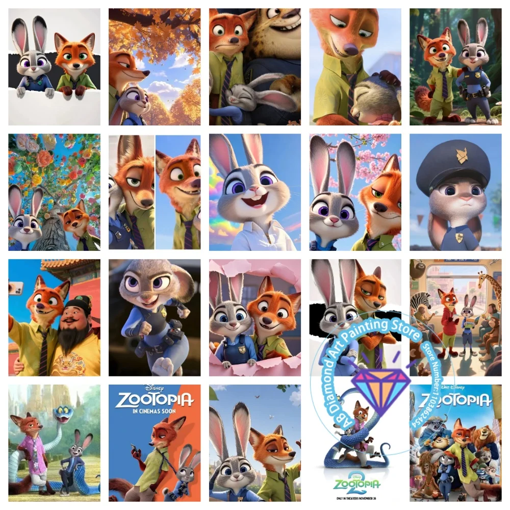 Zootopia Fox Rabbit Judy Nick AB Diamond Painting Kit Square Round Diamond 5D DIY Mosaic Handmade Art Exquisite Gift Home Decor
Zootopia Fox Rabbit Judy Nick AB Diamond Painting Kit Square Round Diamond 5D DIY Mosaic Handmade Art Exquisite Gift Home Decor